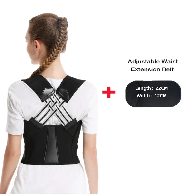 Posture Back Brace Adjustable Back Support Strap