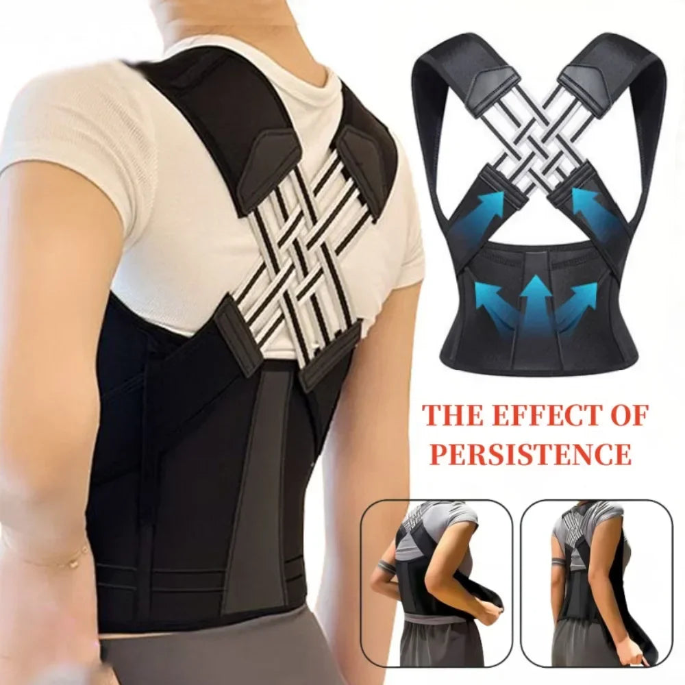 Posture Back Brace Adjustable Back Support Strap